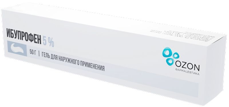 Ибупрофен 5% 50г гель для наружного применения Озон, фото №2