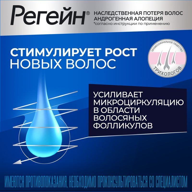 Регейн 5% 60мл пена для наружного применения, фото №2