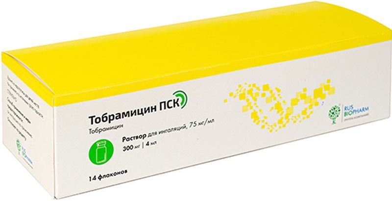 Тобрамицин пск 75мг/мл 4мл 14 шт. раствор для ингаляций, фото №2