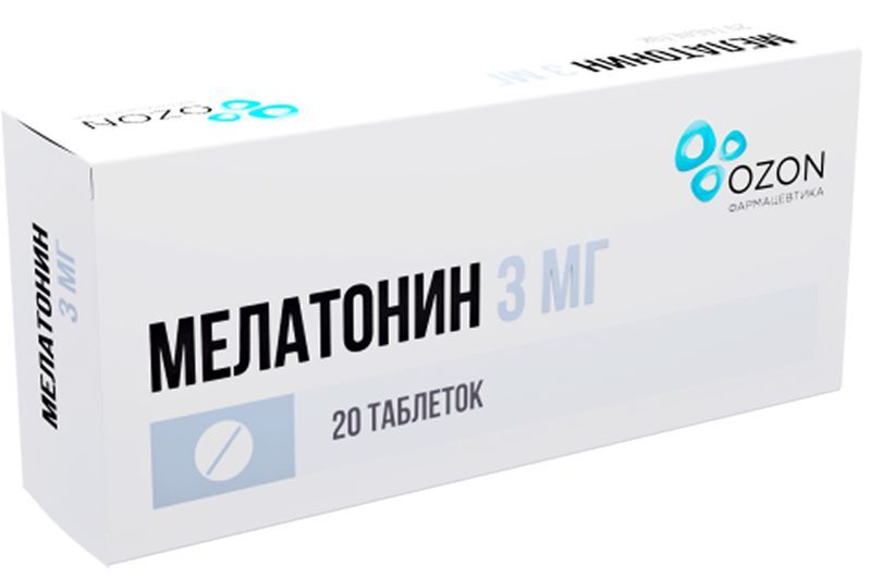Мелатонин 3мг 20 шт. таблетки покрытые пленочной оболочкой купить