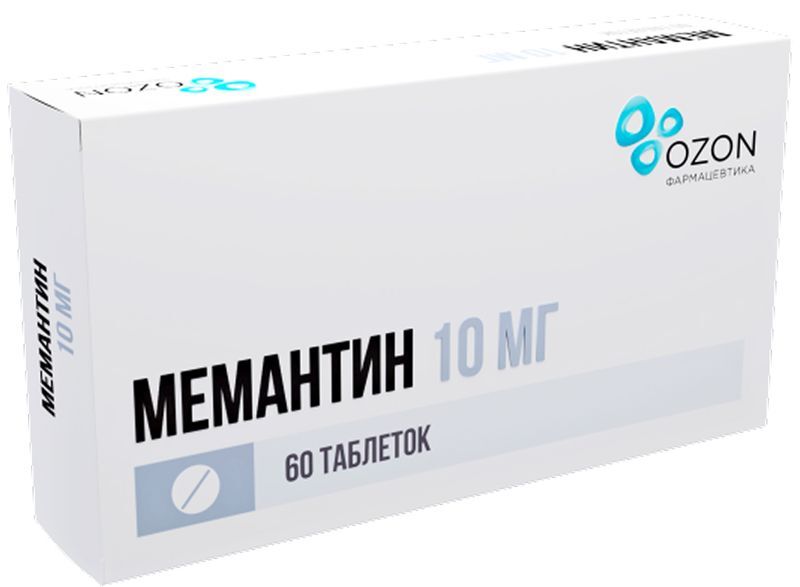 Мемантин 10мг 60 шт. таблетки покрытые пленочной оболочкой, фото №2