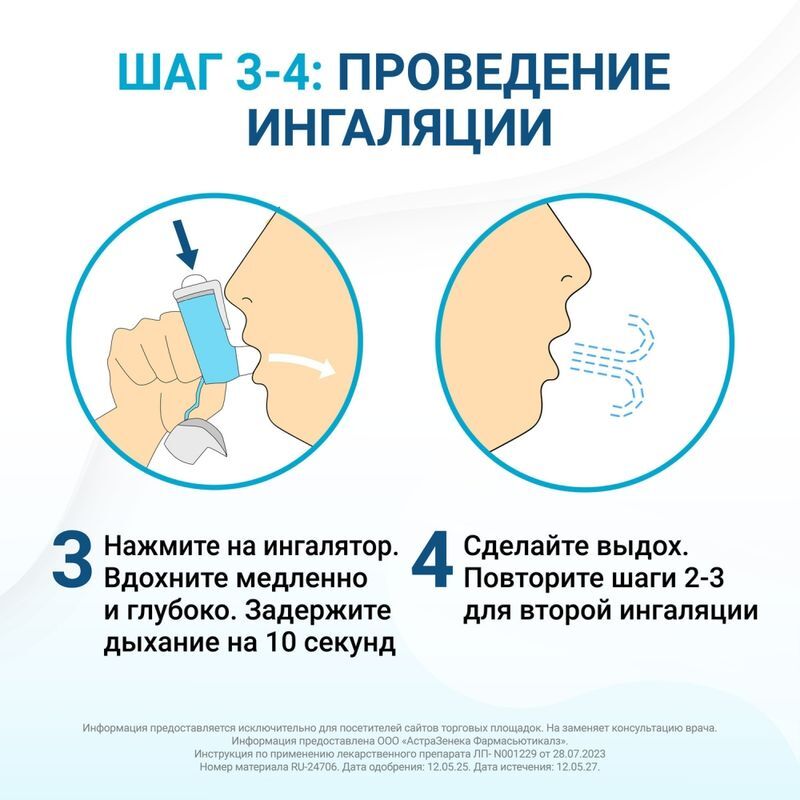 Брезтри аэросфера 160мкг+7,2мкг+5мкг/доза 10,7г (120 доз) аэрозоль для ингаляций дозированный, фото №6