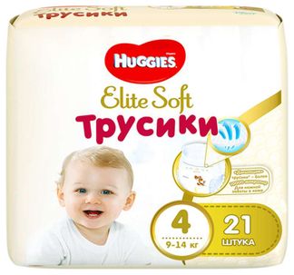 Хаггис элит софт трусики-подгузники 4 (9-14кг) 21 шт. купить по цене от ...