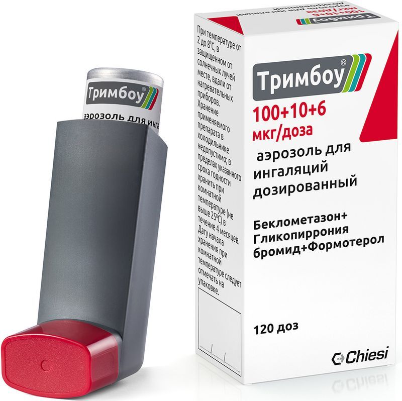 Тримбоу 100+10+6мкг/доза (120доз) аэрозоль для ингаляций дозированный, фото №2