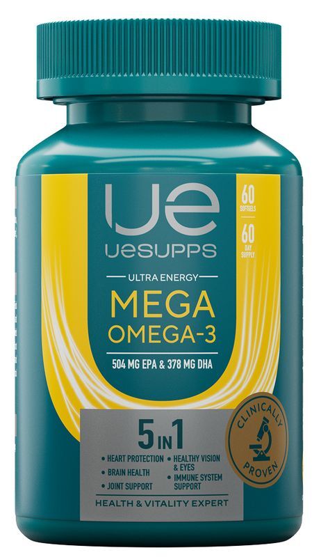 Уесаппс ультра энерджи мега омега-3 капсулы 60 шт., фото №3