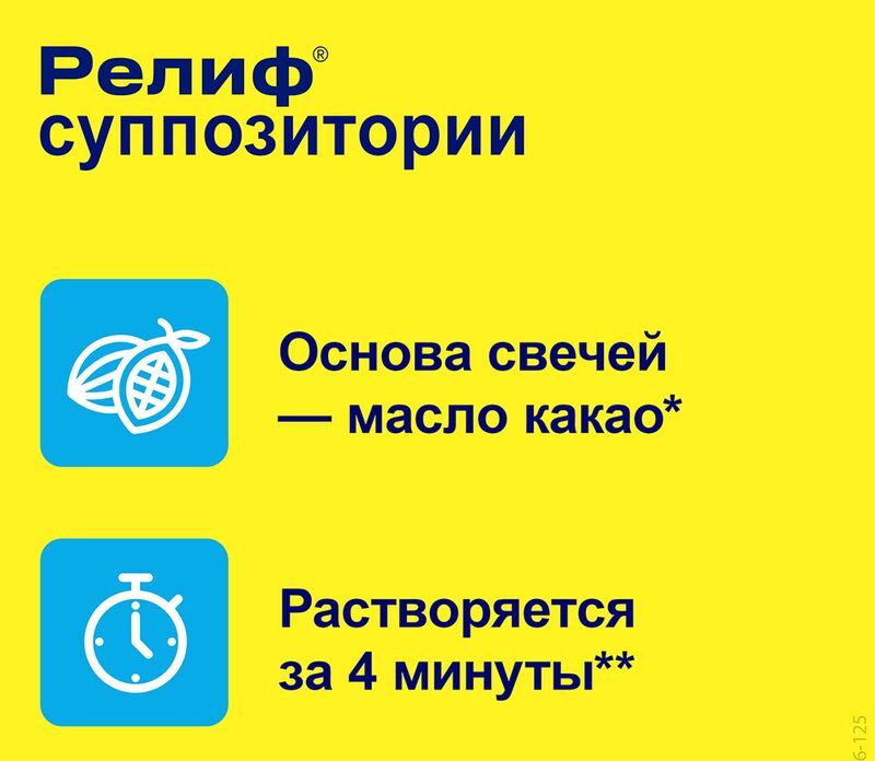 Релиф 5мг 10 шт. суппозитории ректальные Институт де Ангели С. размер Л., фото №5