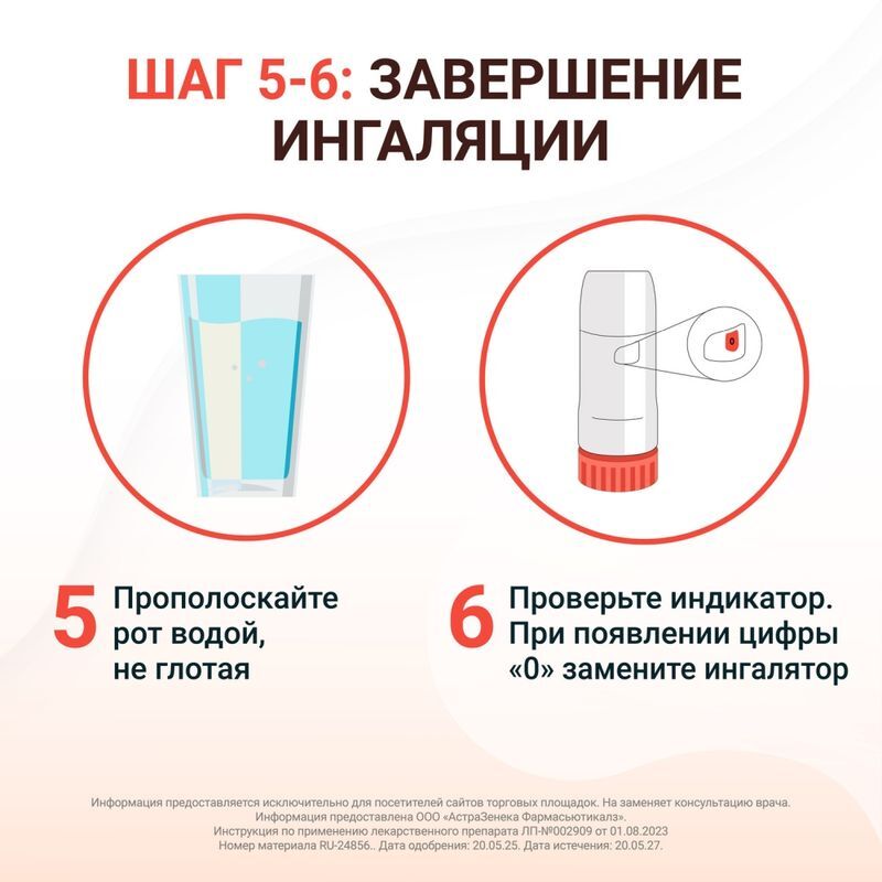 Симбикорт турбухалер 320мкг/9мкг 60доз порошок для ингаляций дозированный, фото №5