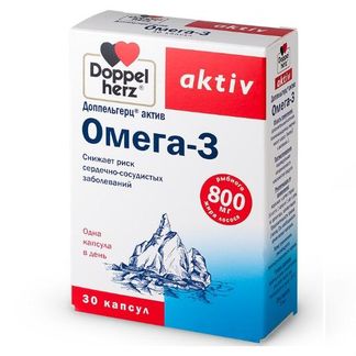 Доппельгерц Актив Омега-3 Капсулы 30 Шт. Queisser Pharma Gmbh & Co.