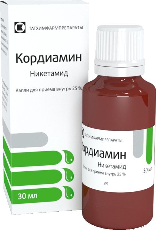 Кордиамин 25% 30мл капли для приема внутрь Татхимфармпрепараты, фото №2