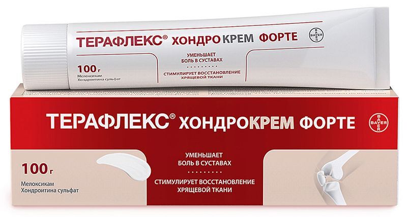 Терафлекс Хондрокрем Форте 1%+5% 100г крем для наружного применения, фото №2