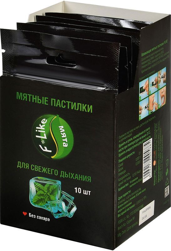 Флайк пастилки для свежего дыхания Мята 30 шт., фото №4