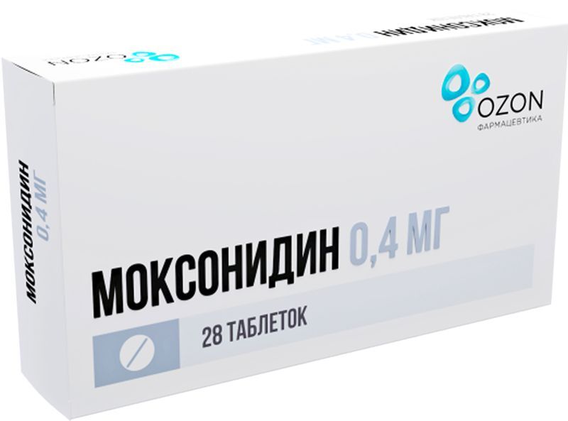 Моксонидин 0,4мг 28 шт. таблетки покрытые пленочной оболочкой, фото №2