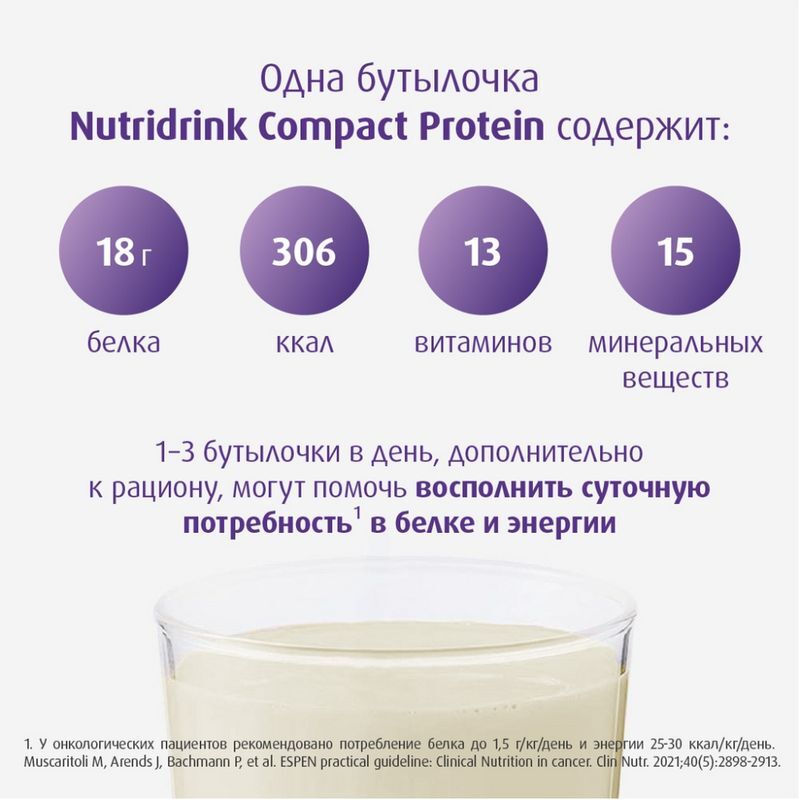 Нутридринк Компакт Протеин смесь Персик/Манго 125мл 4 шт., фото №4