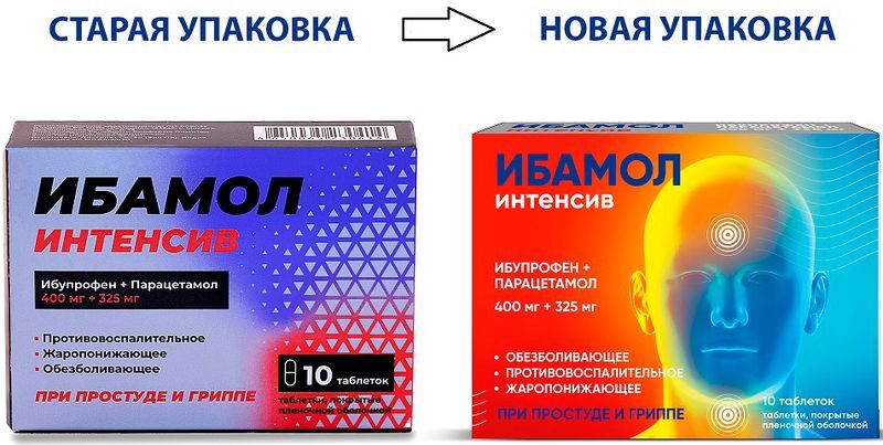 Ибамол Интенсив 400мг+325мг 10 шт. таблетки покрытые пленочной оболочкой Селебрити биофарма Лтд, фото №2