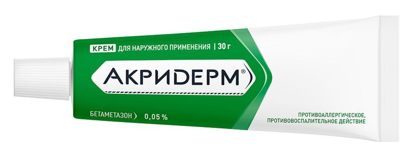 Акридерм 0,05% 30г крем для наружного применения Акрихин, фото №3