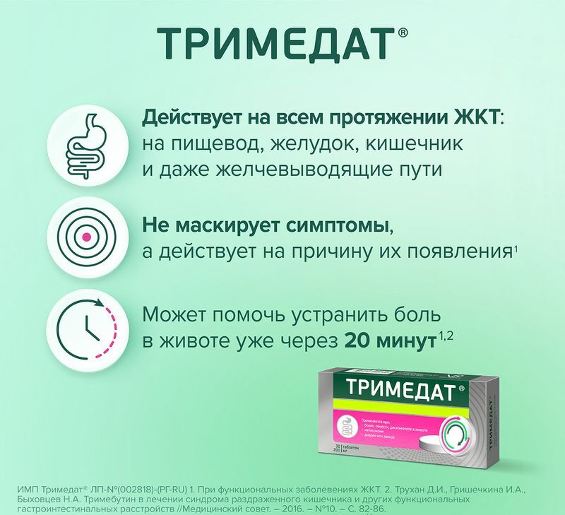 Тримедат 200мг 30 шт. таблетки, фото №5