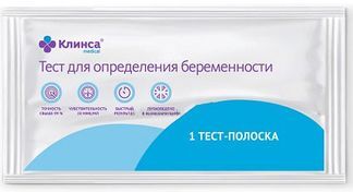 тест на беременность клинса