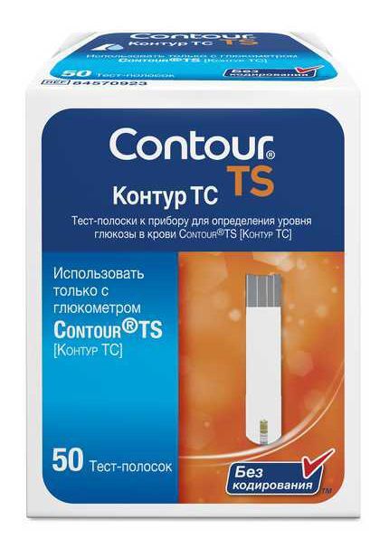 тест-полоски контур тс 50
