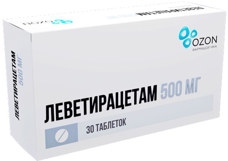 Леветирацетам 500мг 30 шт. таблетки покрытые пленочной оболочкой, фото №2