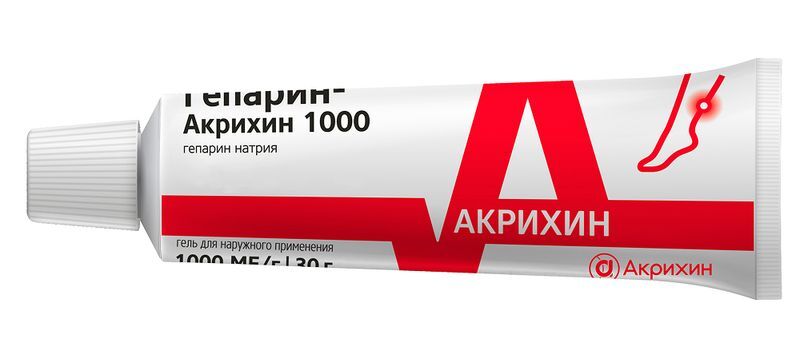 Гепарин-Акрихин 1000 30г гель для наружного применения Акрихин, фото №2