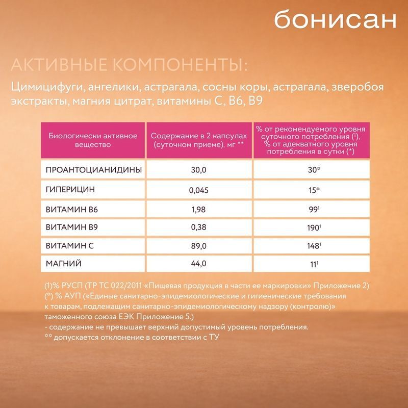 Бонисан Преклим капсулы массой 0,5г 60 шт., фото №4